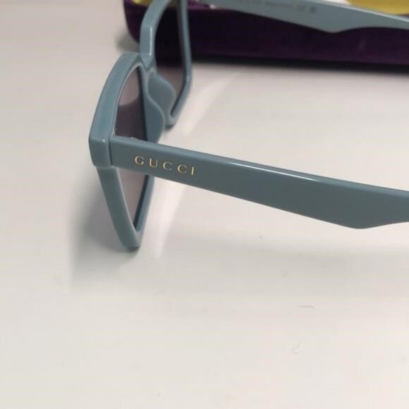 NEW AUTHENTIC Gucci Blue Square Sunglasses GG1540S 003 - Picture 11 of 13